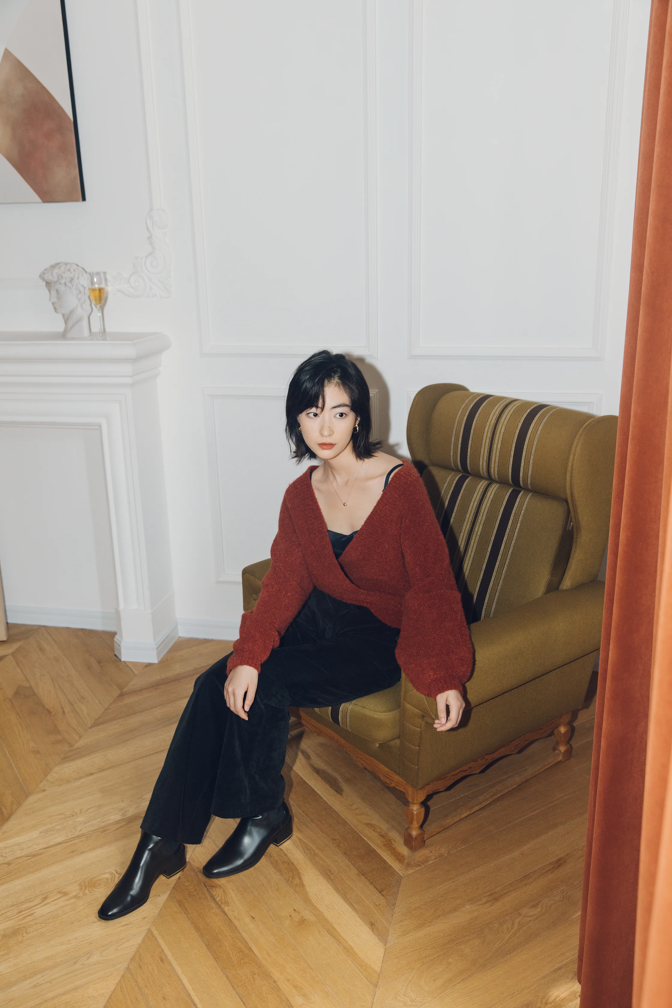 Alpaca Wrap Cardigan - Image 3