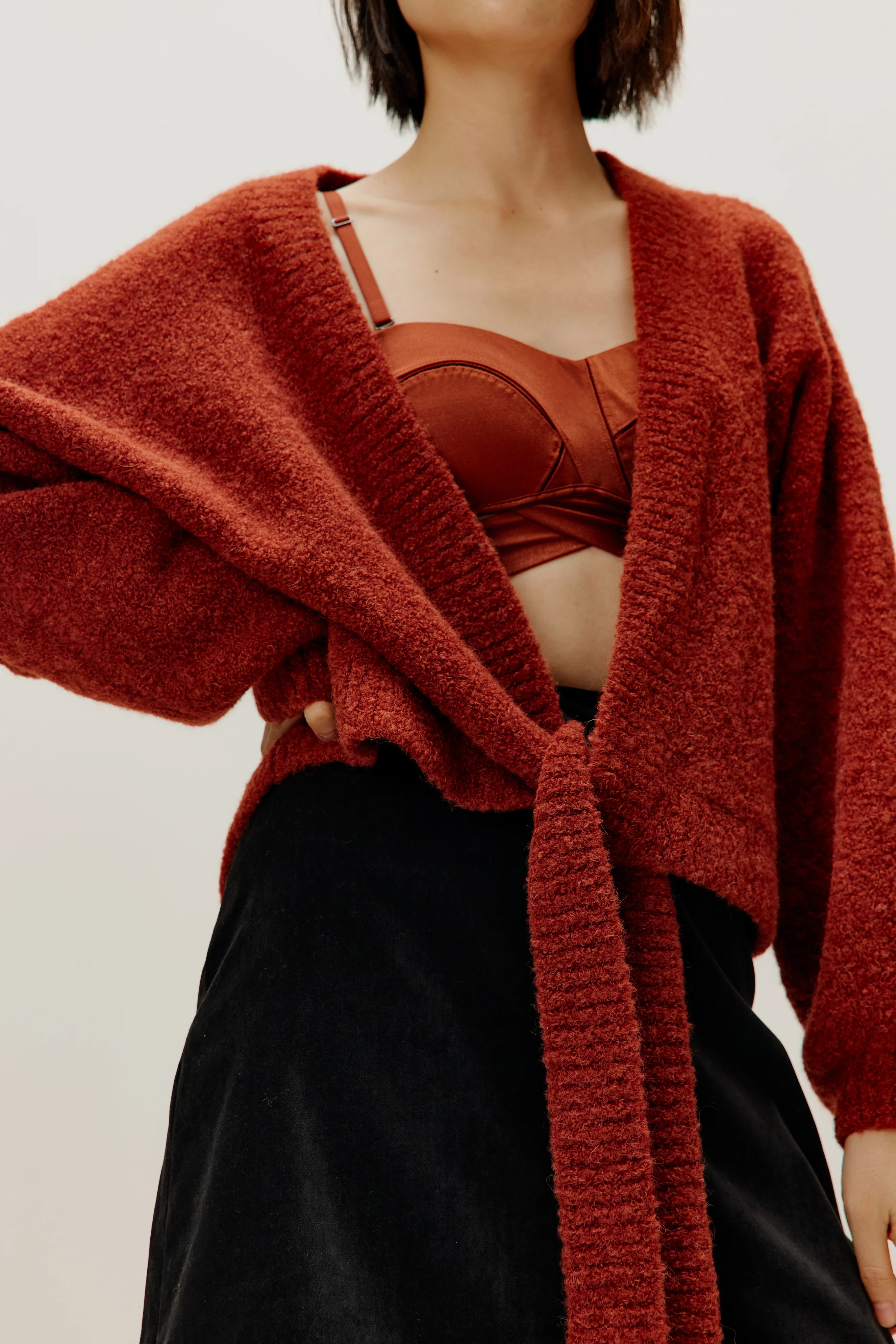 Alpaca Wrap Cardigan - Image 4