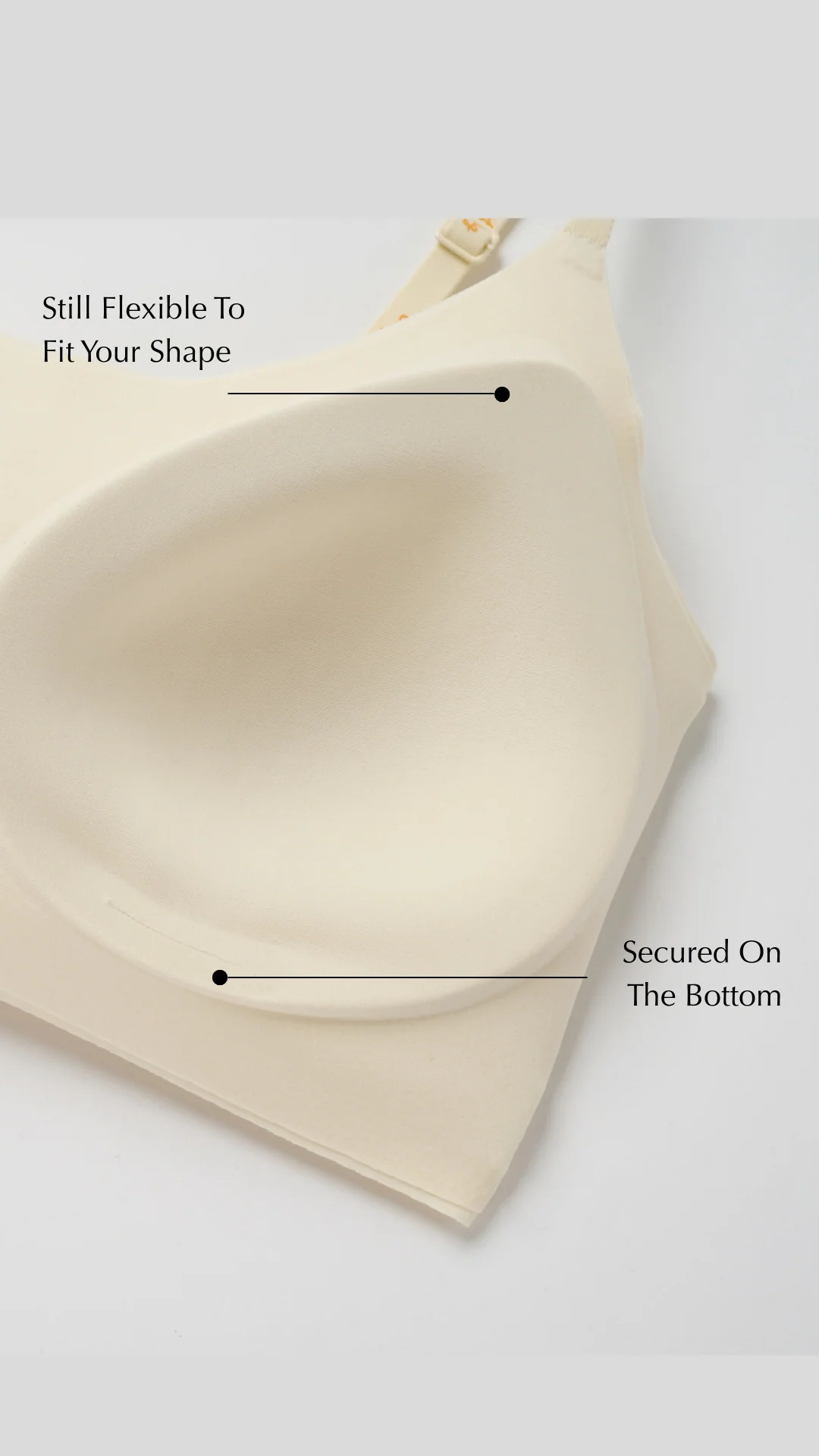 Barely Zero Anchored Cup Spaghetti Strap Bra - Image 9