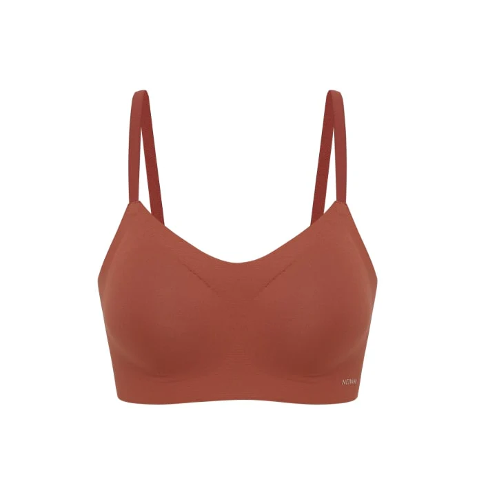 Cotton Barely Zero Spaghetti Strap Bra - Image 17