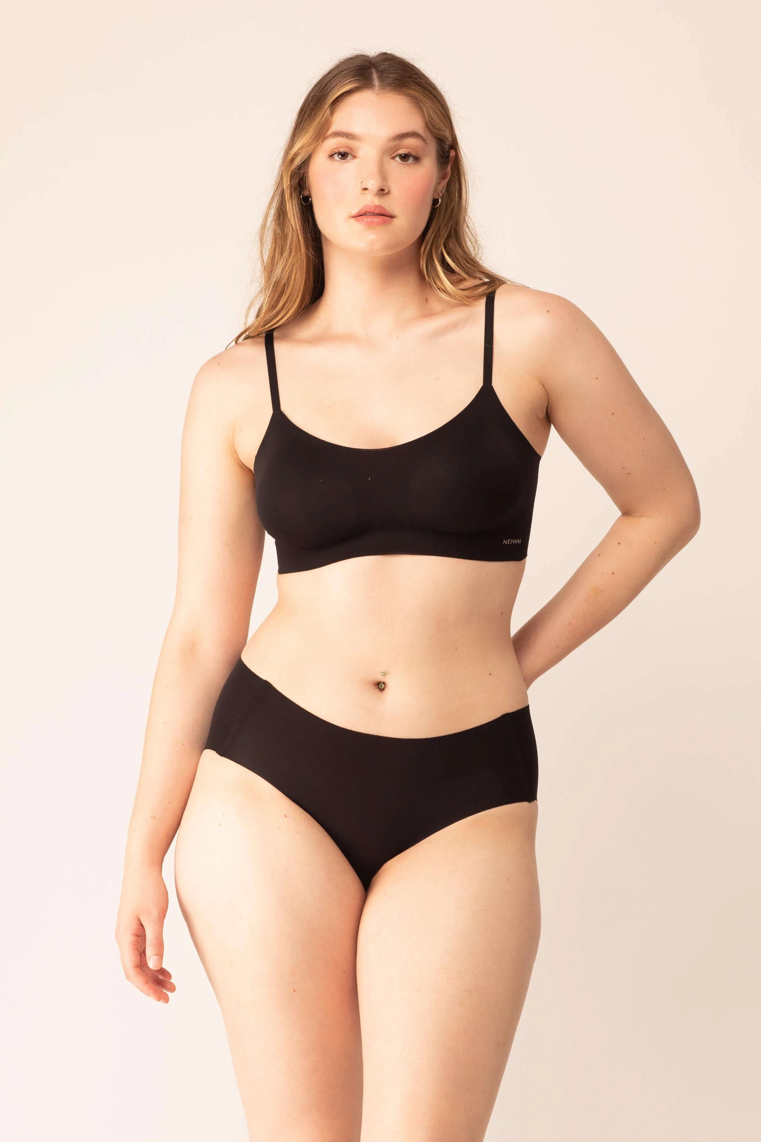 Cotton Barely Zero Spaghetti Strap Bra - Image 8