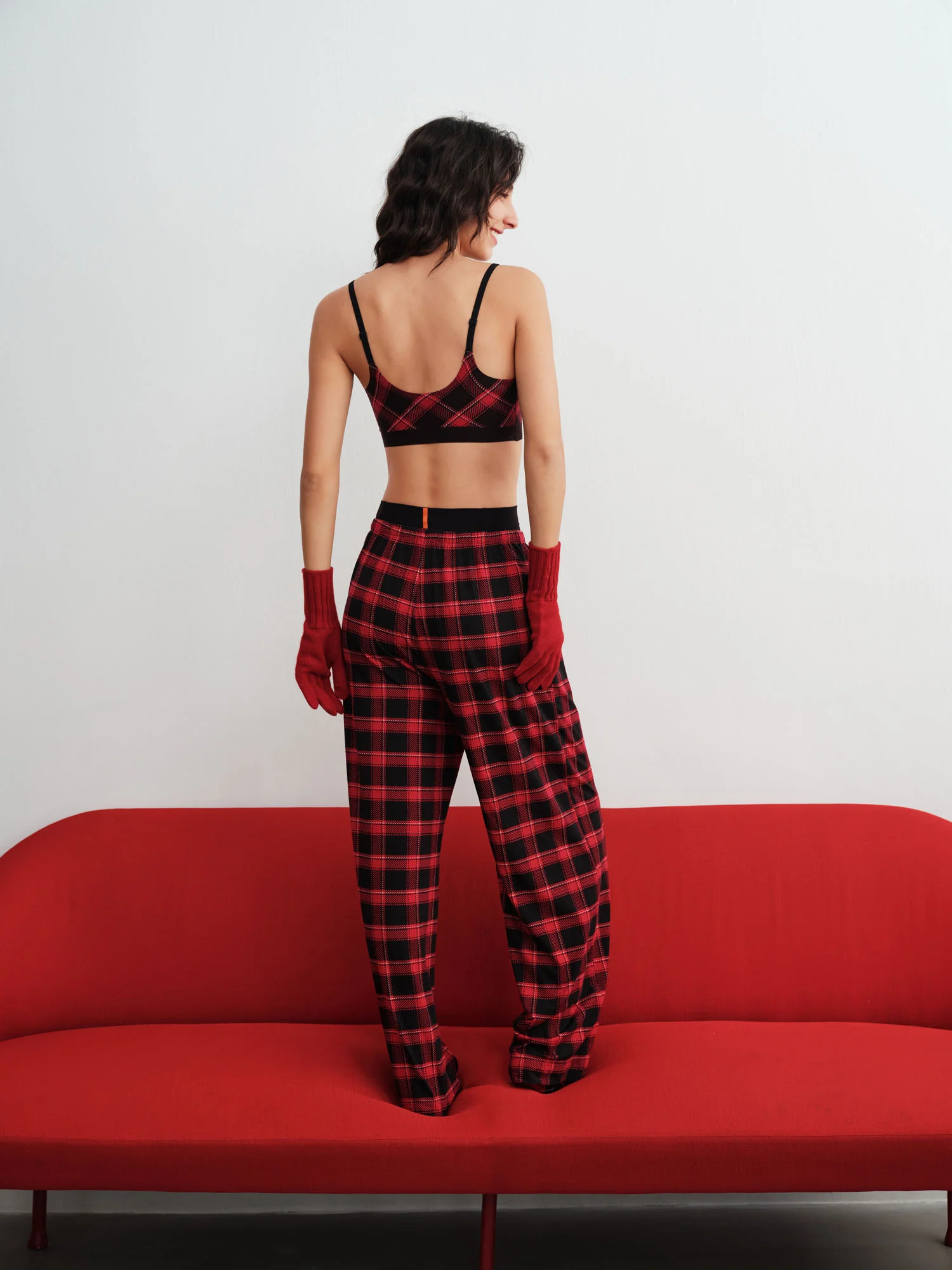Barely Zero Red Plaid Bra - Holiday Limited Edition - Image 7