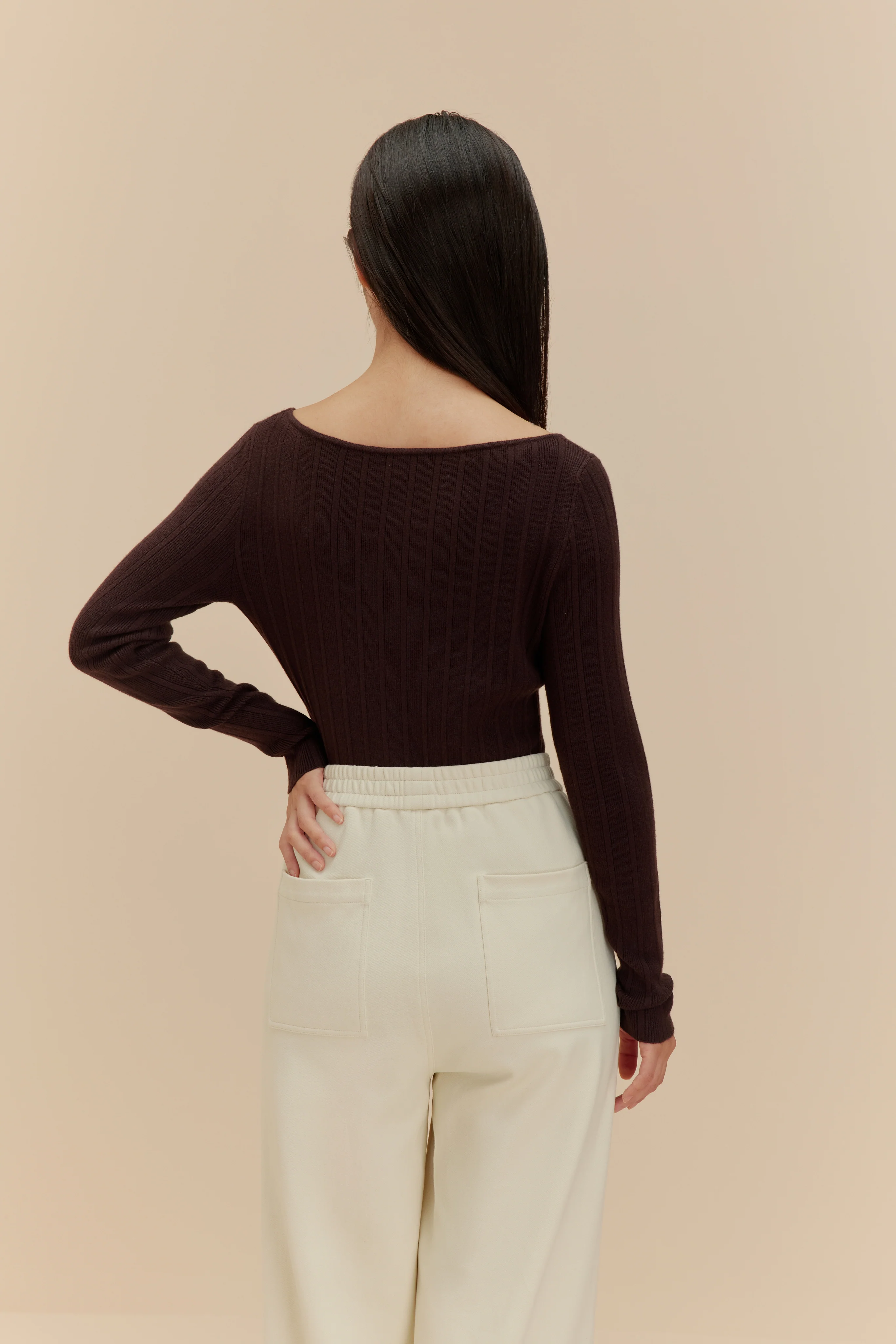 Knitted Ribbed Cardigan - Image 11