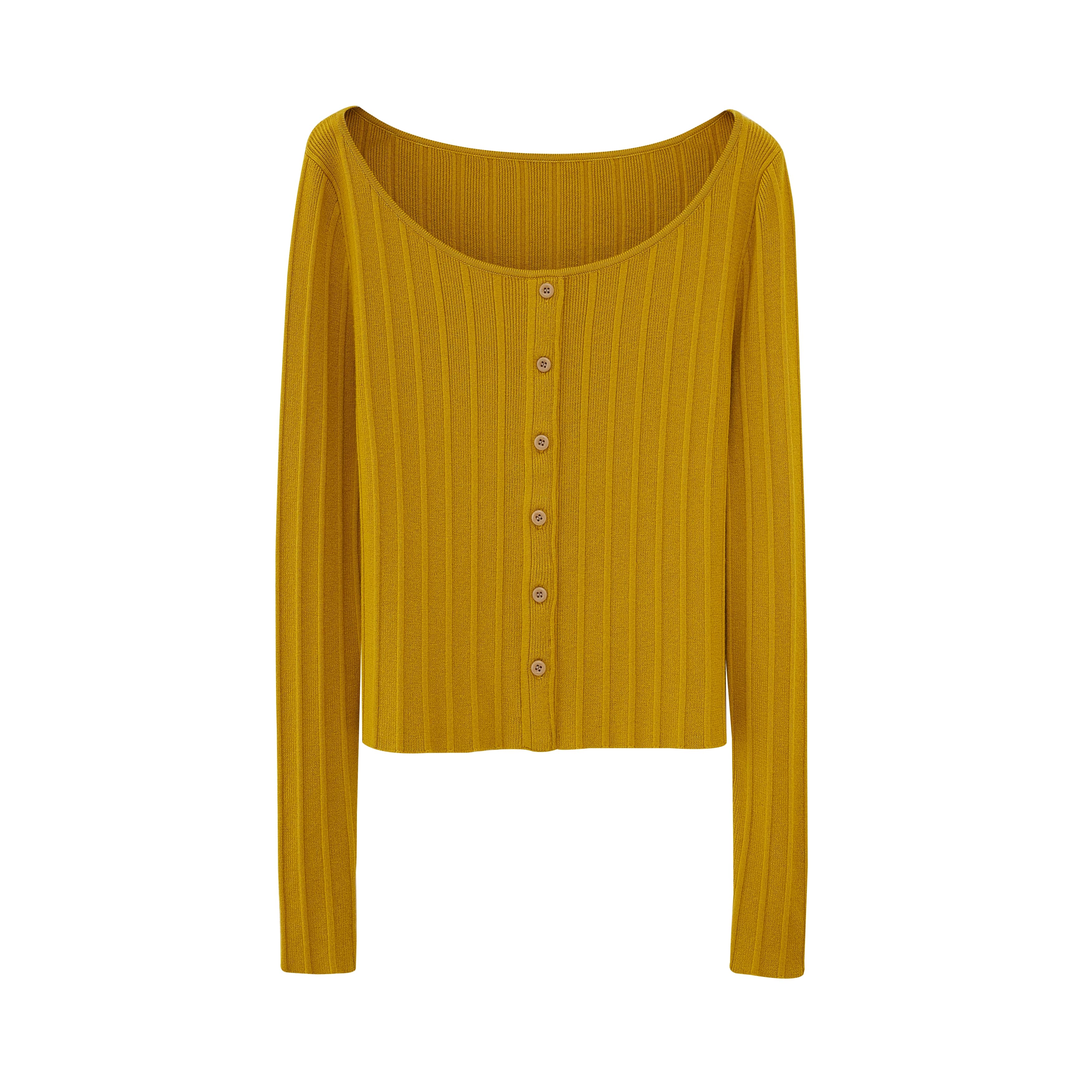 Knitted Ribbed Cardigan - Image 13