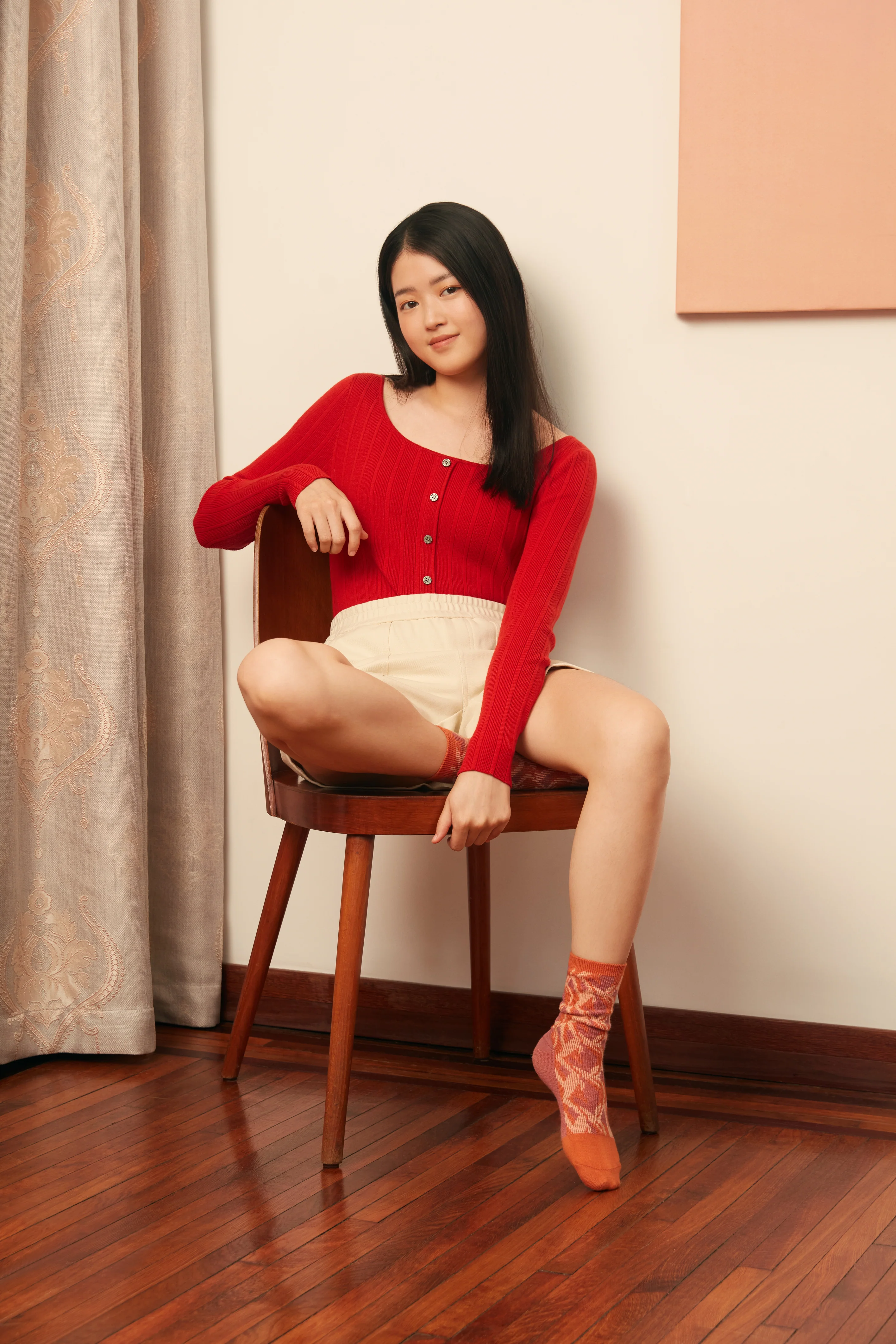 Knitted Ribbed Cardigan - Image 8