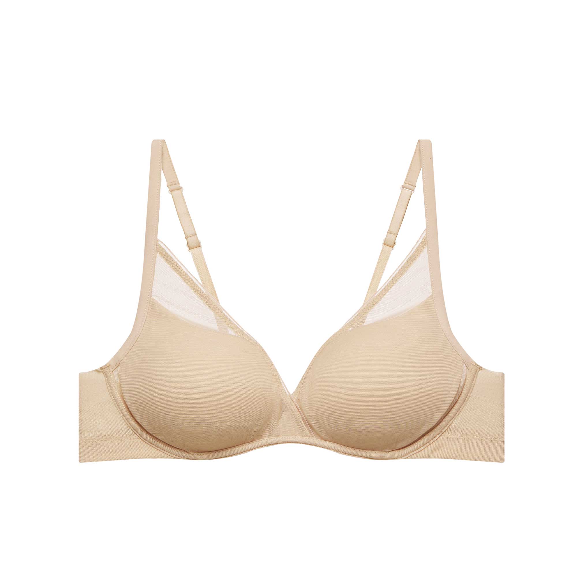 Nude Shape Mesh Bra - Image 8
