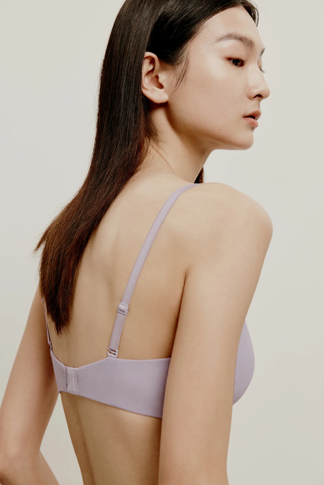 Pure Comfort Ribbed Plunge Bra - Image 3