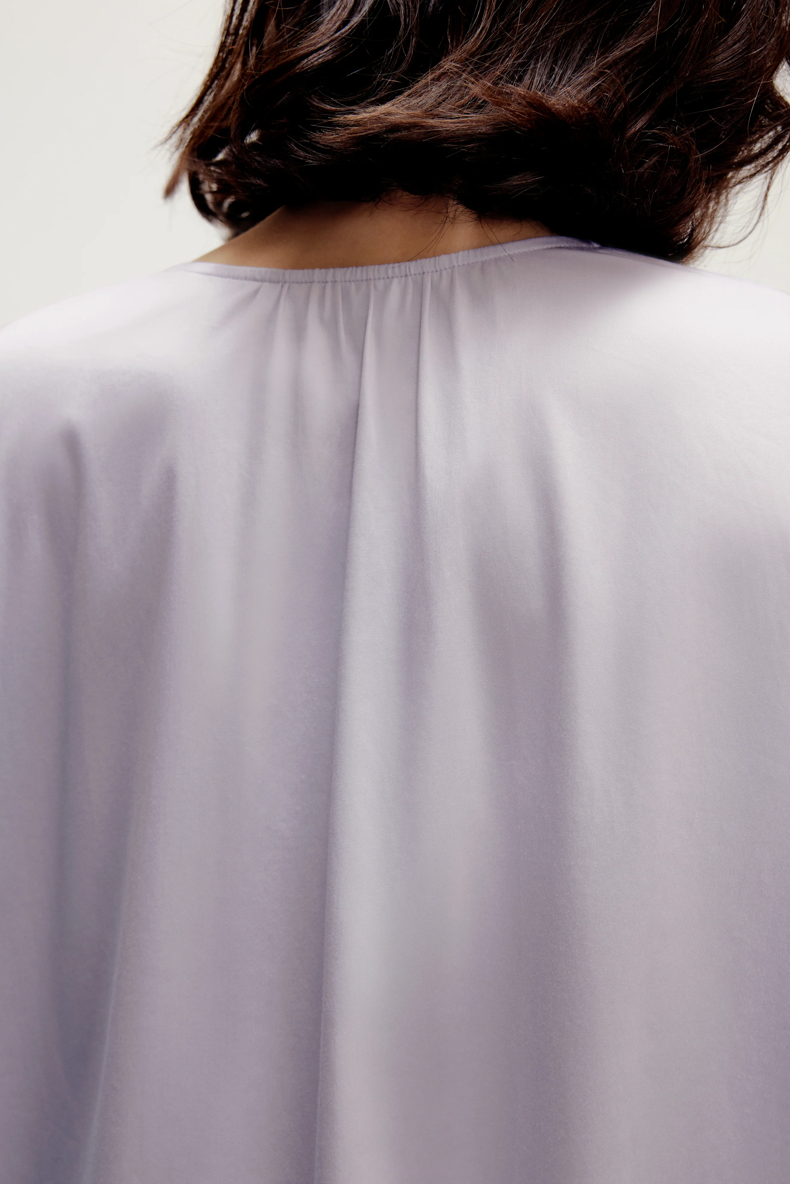 Ruched Collarless Pajama Top - Image 6