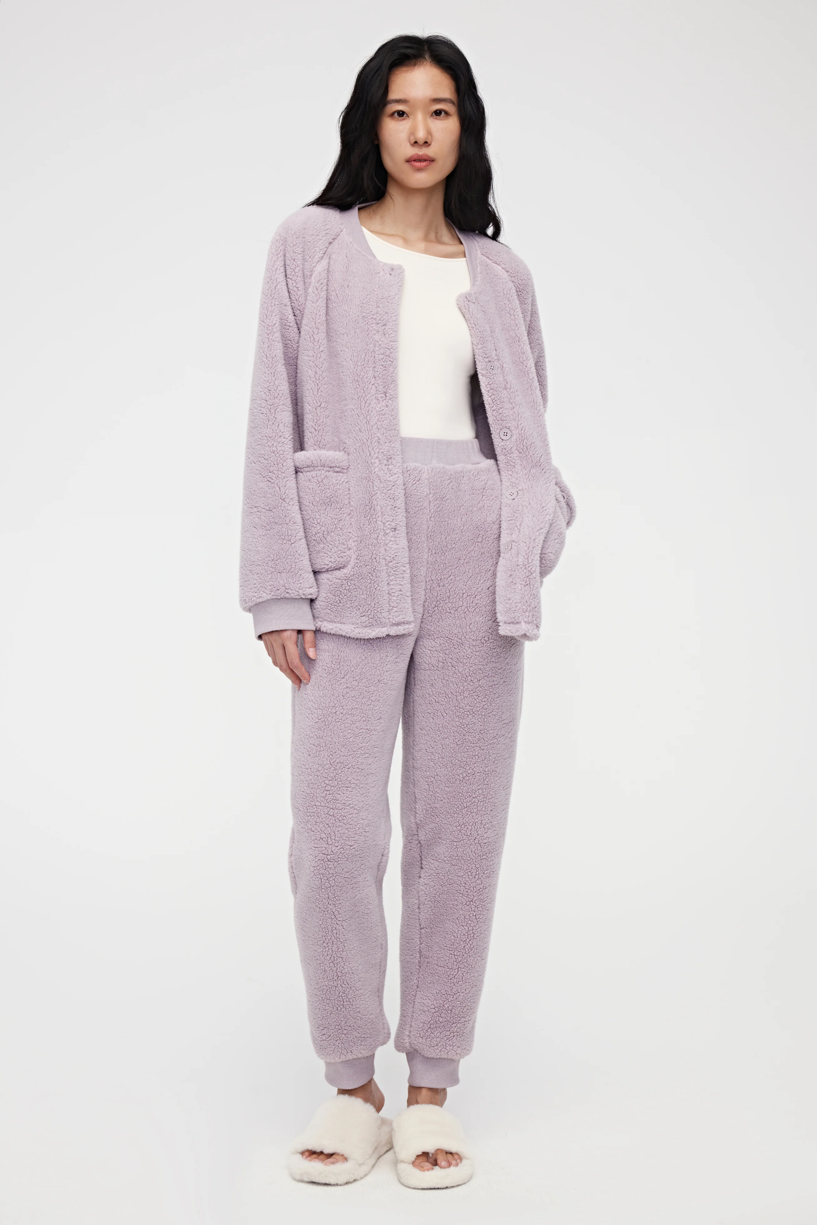 Sherpa Fleece Pajama Set - Image 4